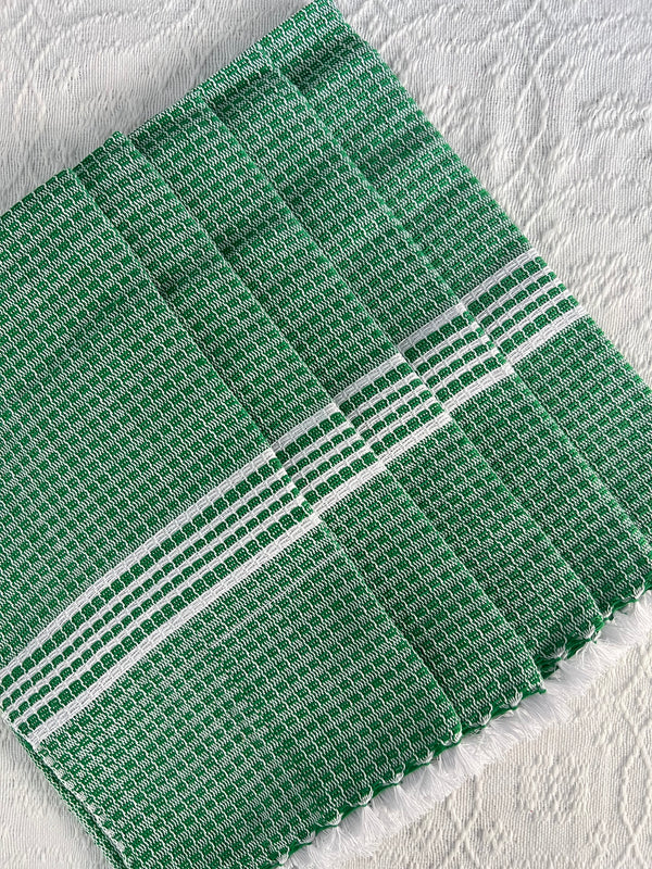 EMERALD GREEN HAND TOWELS - 5 piece set