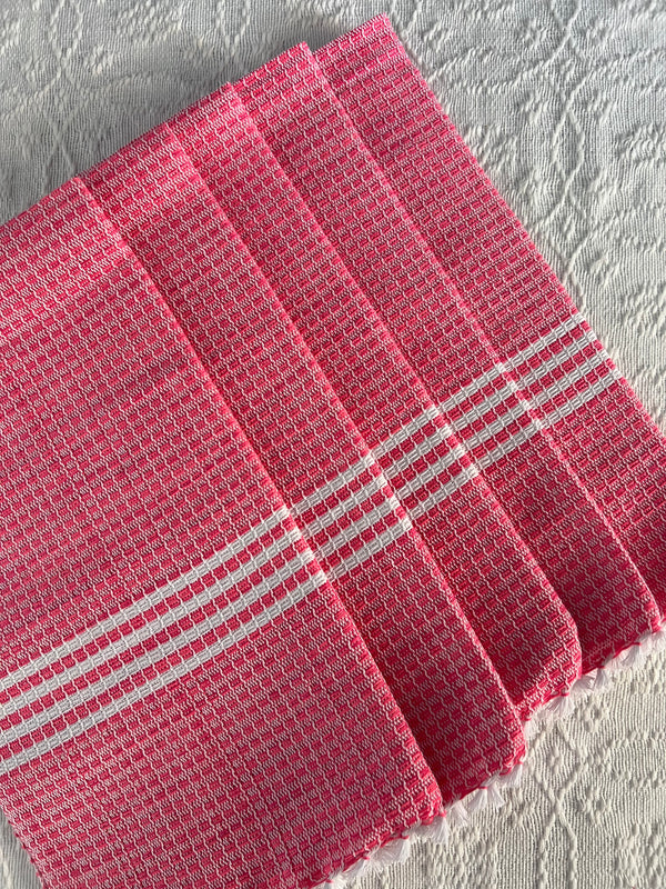 ROSE PINK HAND TOWELS - 5 piece set
