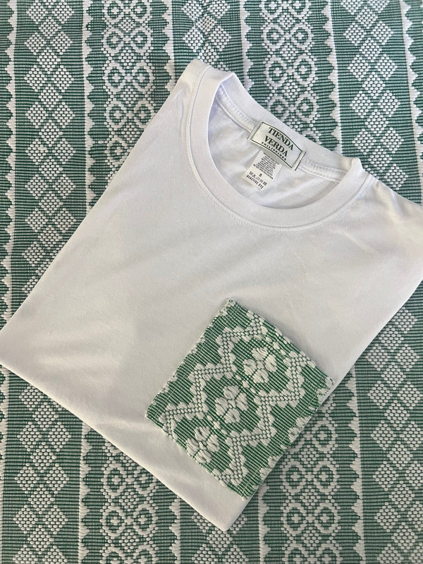 Pinilian Pocket Shirt - White/Green