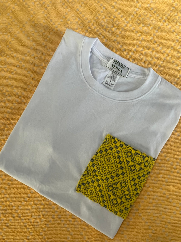 Pinilian Pocket Shirt - White/Yellow