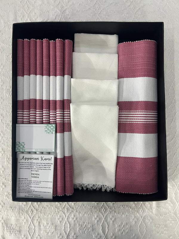 Hermana 8-Seater Verda Bundle with Napkins ( Personalized Embroidery INCLUDED)