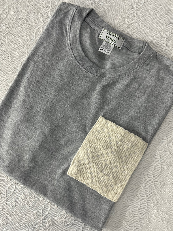 Pinilian Pocket Shirt - Gray/White