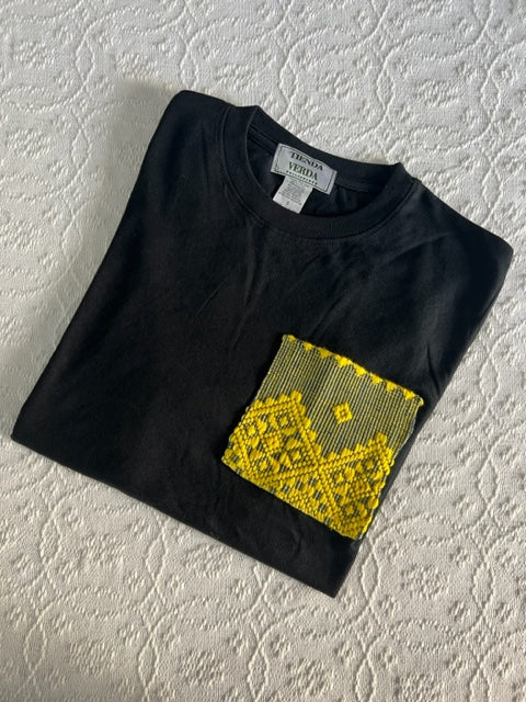 Pinilian Pocket Shirt - Black/Yellow-Navy