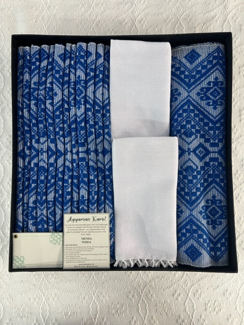 Ilog 12-Seater Pinilian Verda Bundle with Napkins (Embroidery Included)