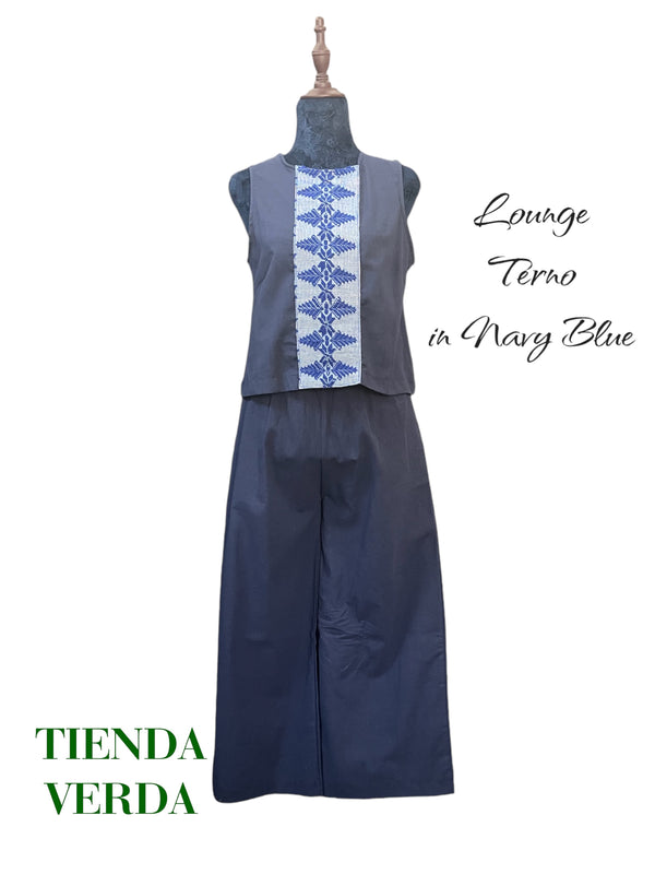 LOUNGE TERNO IN NAVY BLUE