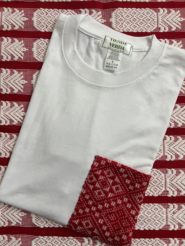 Pinilian Pocket Shirt - White/Red