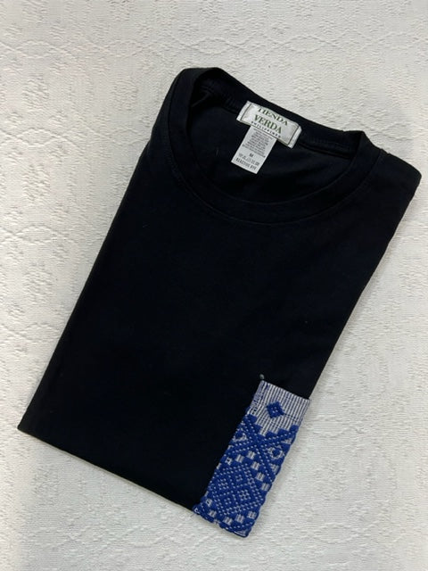 Pinilian Pocket Shirt - Black/Royal Blue