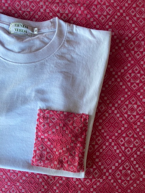 Pinilian Pocket Shirt - White/Pink