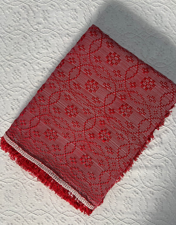 TRAMBIA BLANKET IN SCARLET RED