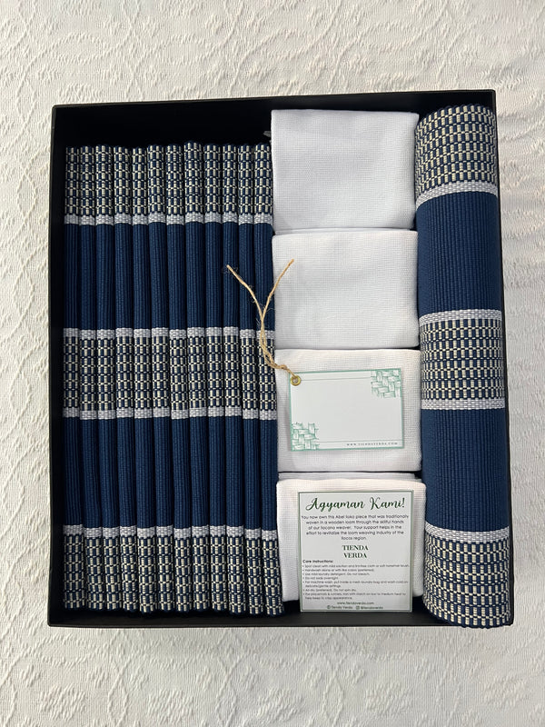 Grid 12-Seater Verda Bundle with Napkins (Embroidery Included)