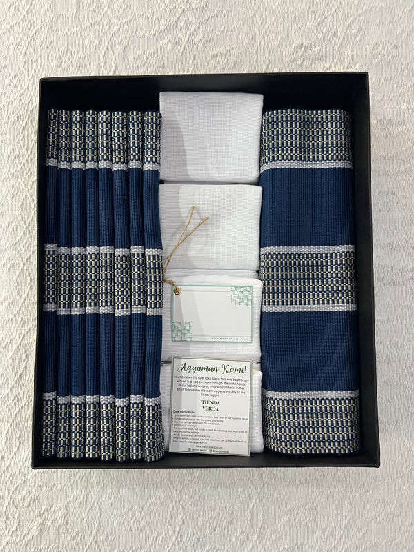 Grid 8-Seater Verda Bundle with Napkins ( Personalized Embroidery INCLUDED)