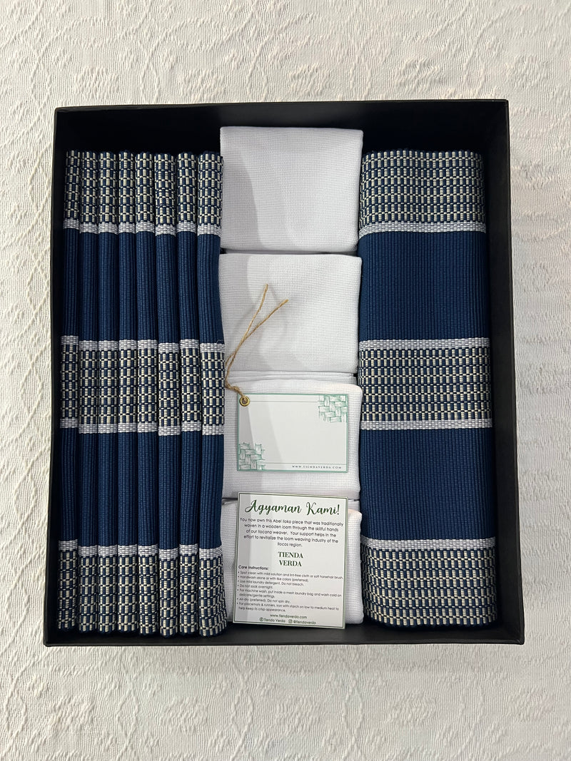 Grid 8-Seater Verda Bundle with Napkins ( Personalized Embroidery INCLUDED)