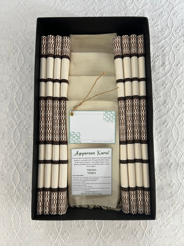 Macchiato | 8-Seater | Placemats & Napkins Gift Box