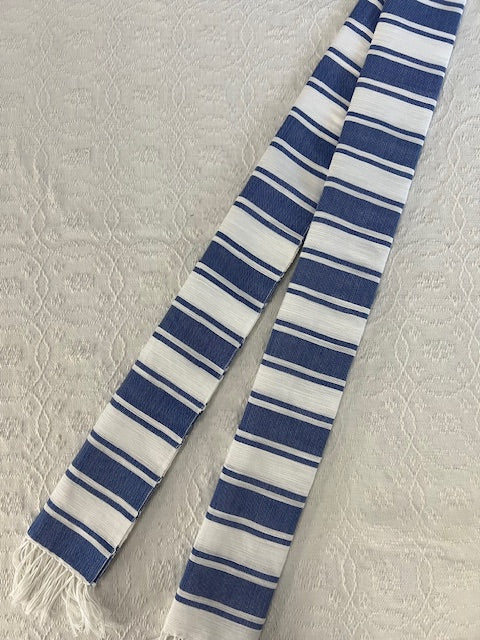 Scarf in Blue Stripes