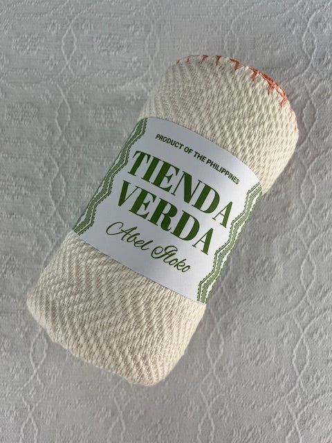 Trambia Blanket with Crocheted Edges (Cream/Peach)