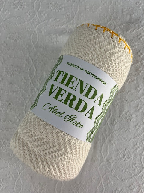 Trambia Blanket with Crocheted Edges (Cream/Yellow)