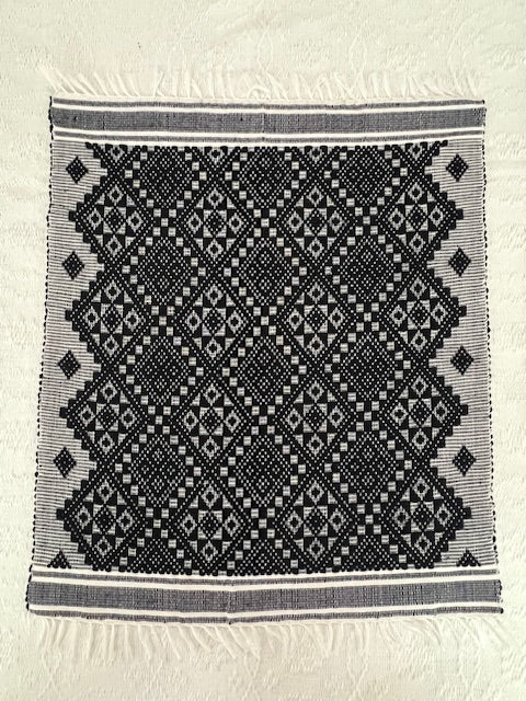 Diamante in Black - 6 piece placemat set