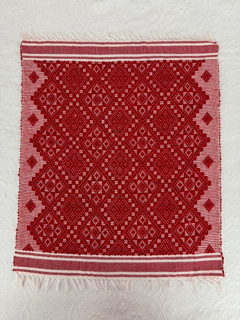 Diamante in Red - 6 piece placemat set