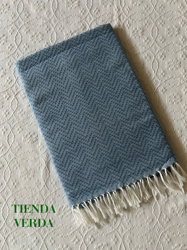 Beach Wrap in Dusty Blue (PLAIN)