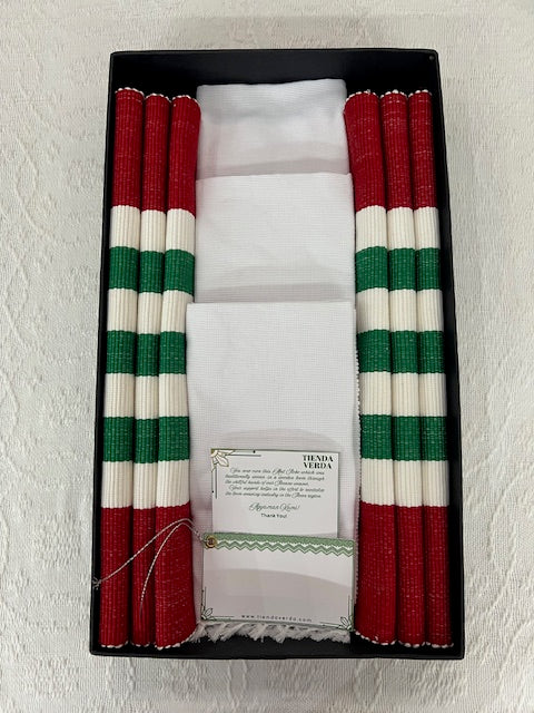Feliz | 6-Seater | Placemats & Napkins Gift Box