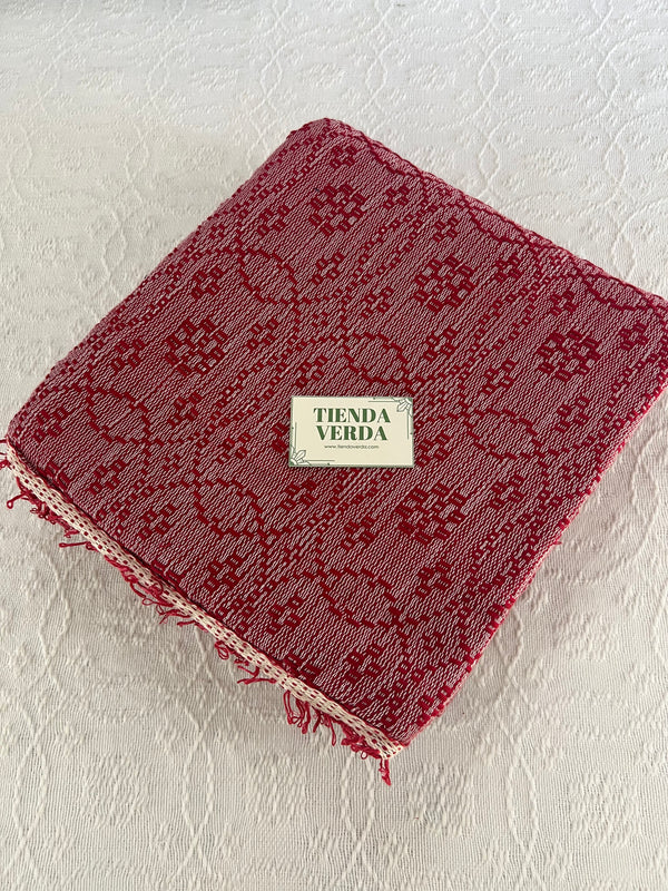 TRAMBIA BLANKET IN BRICK RED