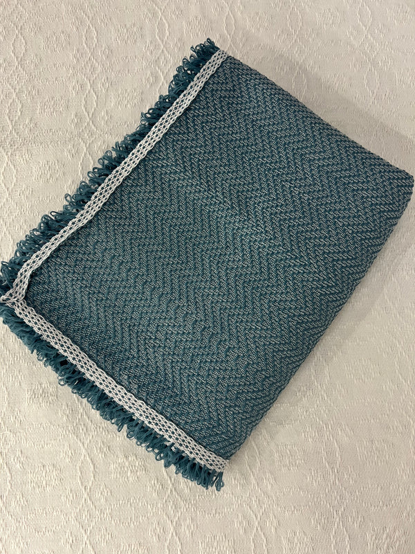 TRAMBIA BLANKET IN BLUE TOPAZ