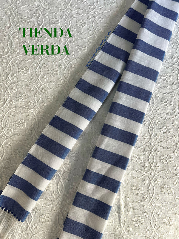 Scarf in Blue Stripes