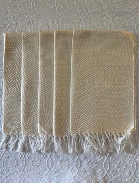 CREAM HAND TOWELS - 5 piece set