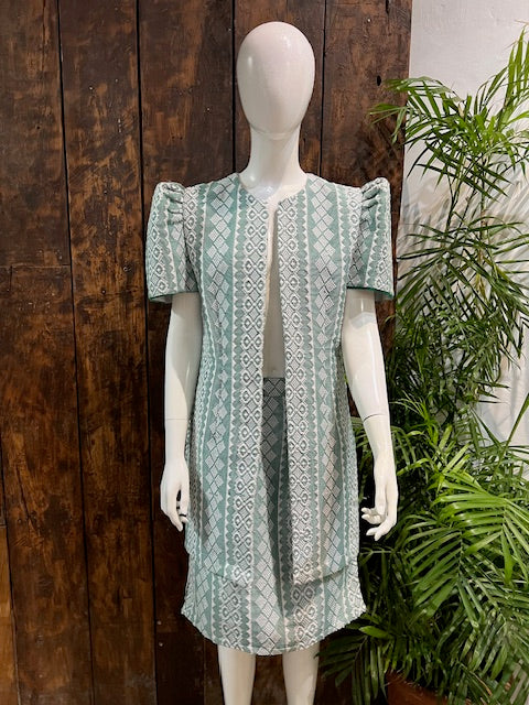 Pinilian Bolero - Long | Snakeskin Green