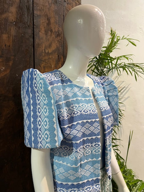 Pinilian Bolero - Short | Snakeskin Blue Hues