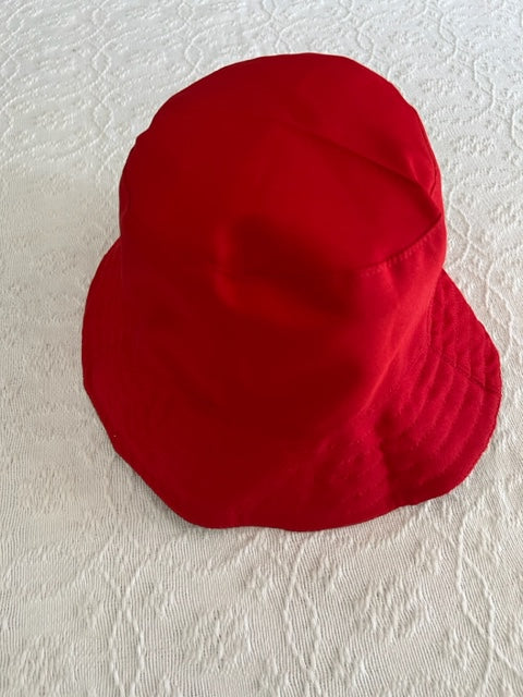 Reversible Bucket Hat - Red/Red