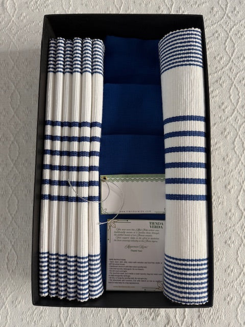 Rio | 6-Seater | Runner, Placemats, & Napkins Gift Box