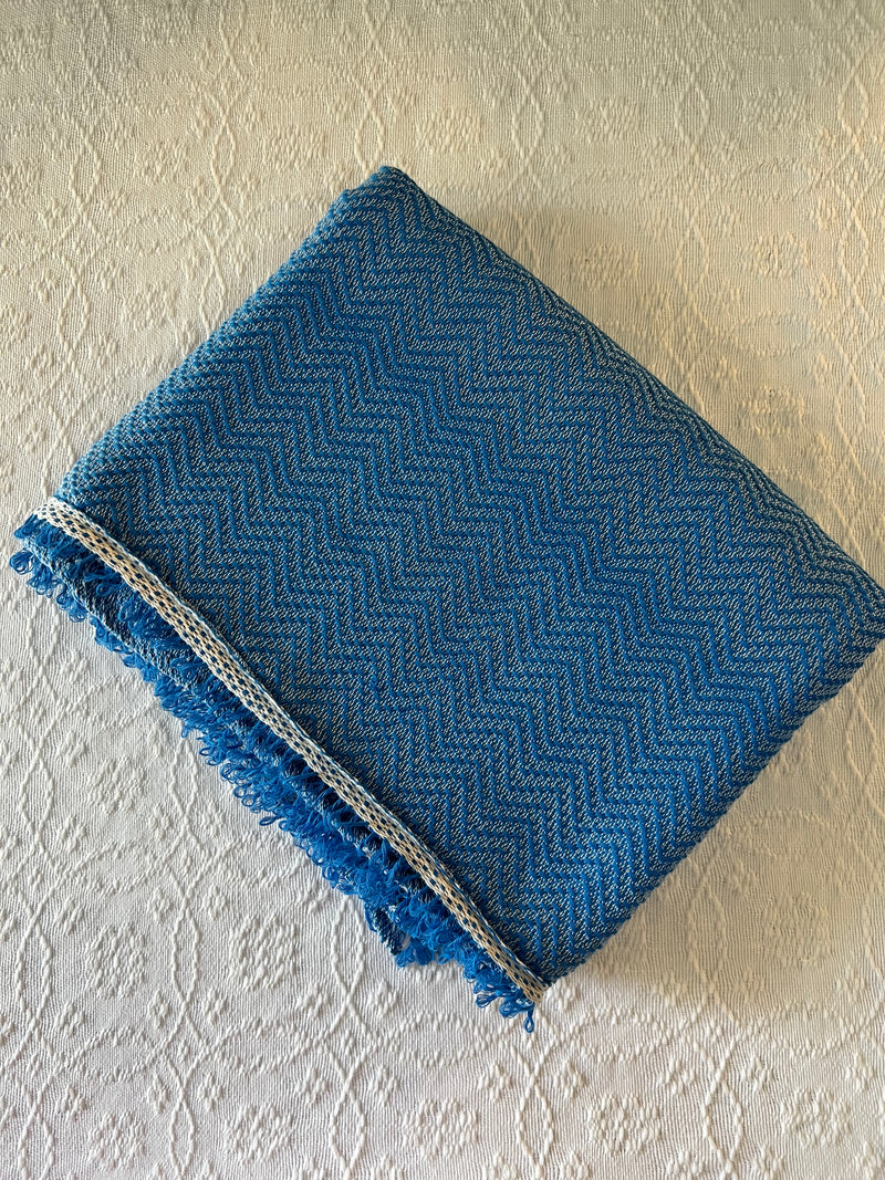 TRAMBIA BLANKET IN BLUE