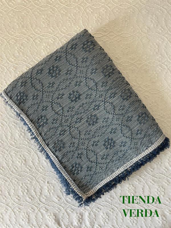 TRAMBIA BLANKET IN STONE BLUE