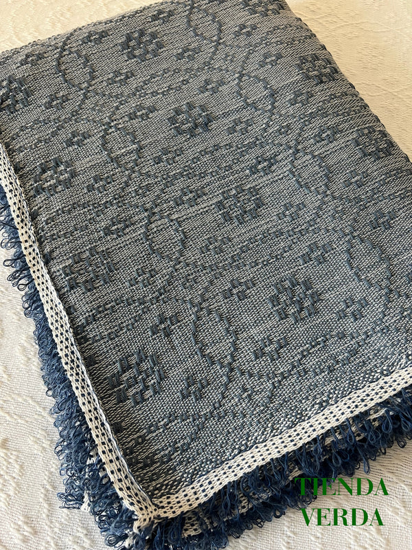 TRAMBIA BLANKET IN STONE BLUE